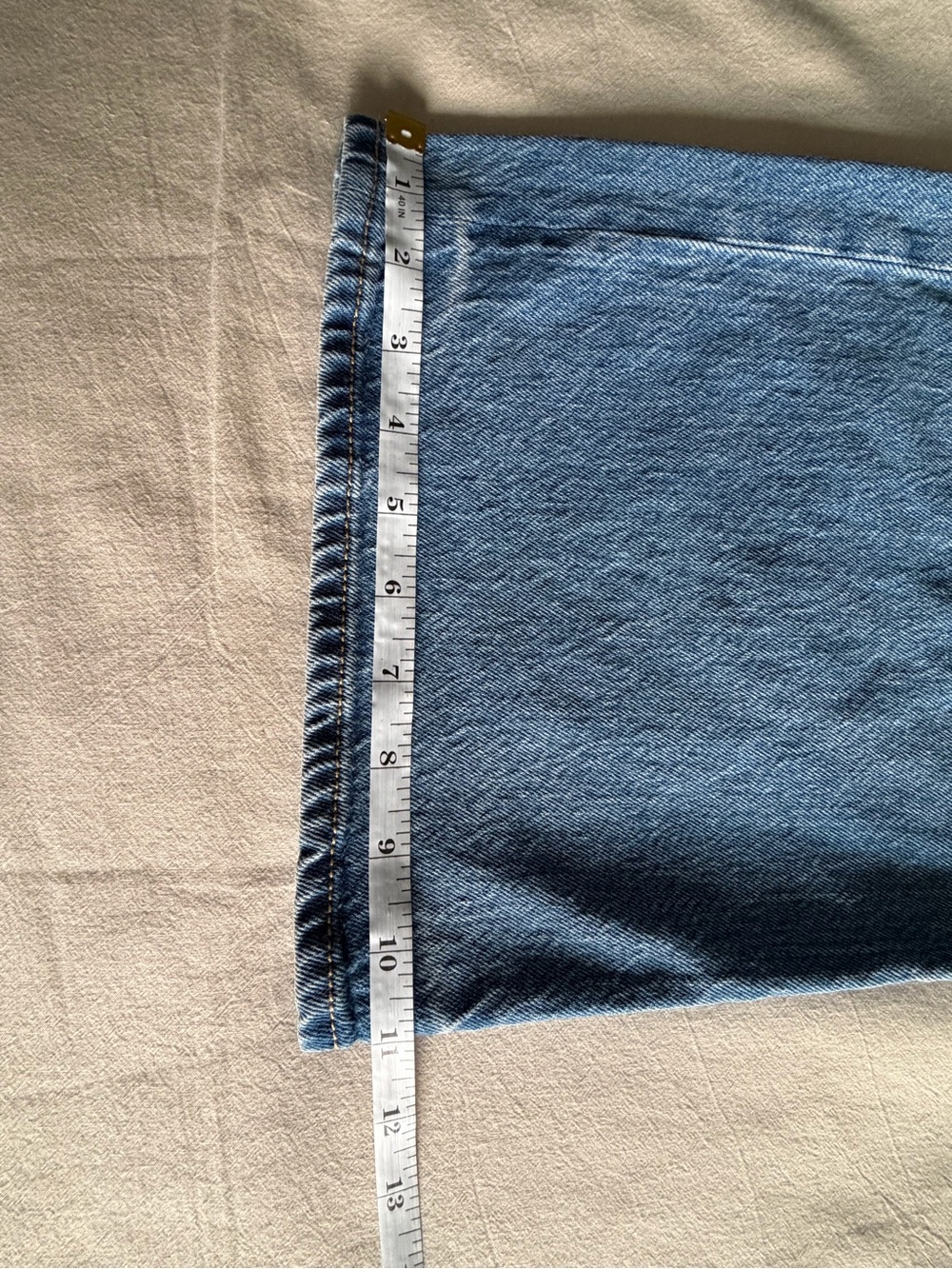 LOFT Wide Leg Jeans Size 27/4 High Rise Medium Light Blue Wash Denim - Picture 11 of 11
